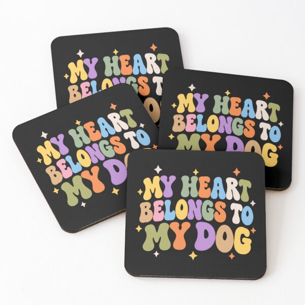 Item preview, My Heart Belongs To My Dog Dog Lover Pet Parent Canine Owner designed and sold by SkeletonsDanger.