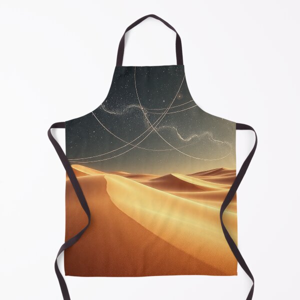Item preview, Golden Desert Dunes With Abstract Orbital Sky designed and sold by IntelliMindDesigns.