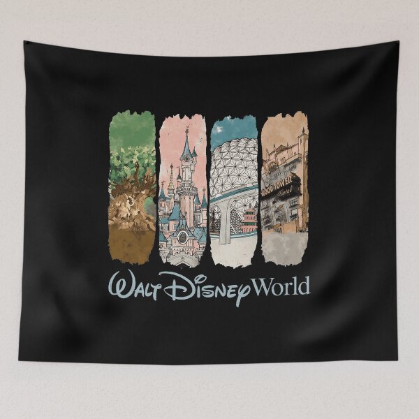 Item preview, Disney Park Nostalgia Vintage Collage Design designed and sold by iepilarz.