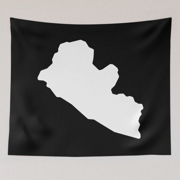 Item preview, Liberia Country Shape LR designed and sold by shitpostee.