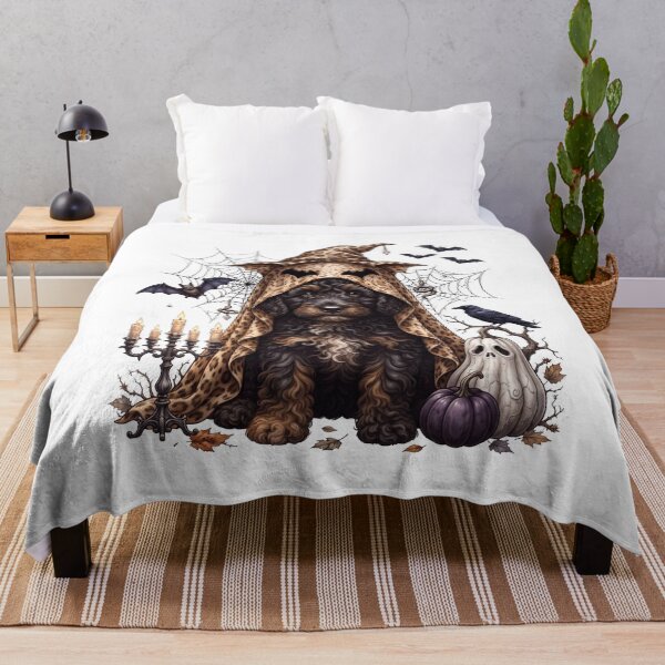 Aperçu de l'œuvre Chien d'eau portugais Halloween Boo Citrouille Maman Chienne Amoureuse créée et vendue par dian-rody-crest.
