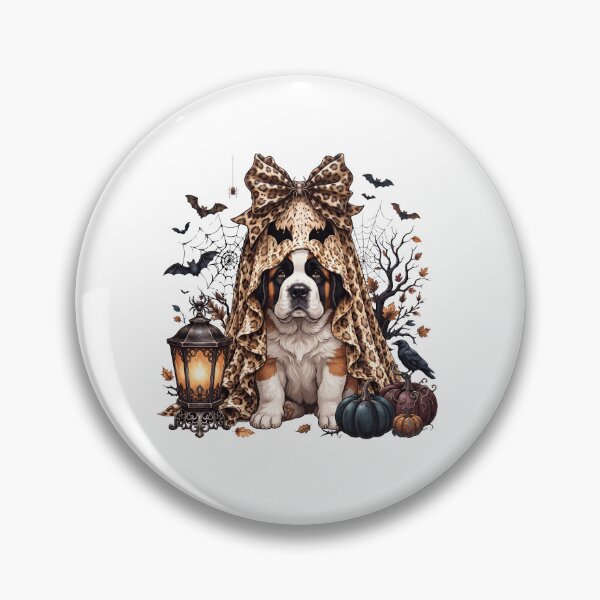 Item preview, Saint Bernard Halloween Boo Pumpkin Dog Mom Lover designed and sold by dian-rody-crest.