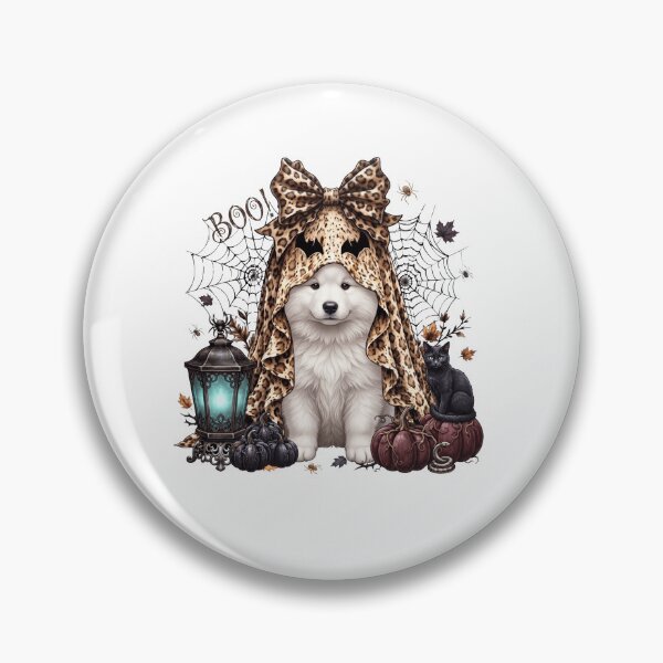 Item preview, Samoyed Halloween Boo Pumpkin Dog Mom Lover designed and sold by dian-rody-crest.