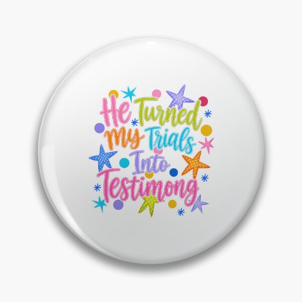 Item preview, He Turned My Trials Into Testimony designed and sold by seektopus.