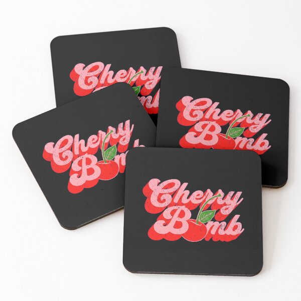 Item preview, Cherrys Bombs Retro Distressed Groovys designed and sold by FrogBox-Studio.