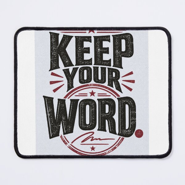 Item preview, Keep Your Word – Integrity & Trust Quote designed and sold by NatchSoftCreations.