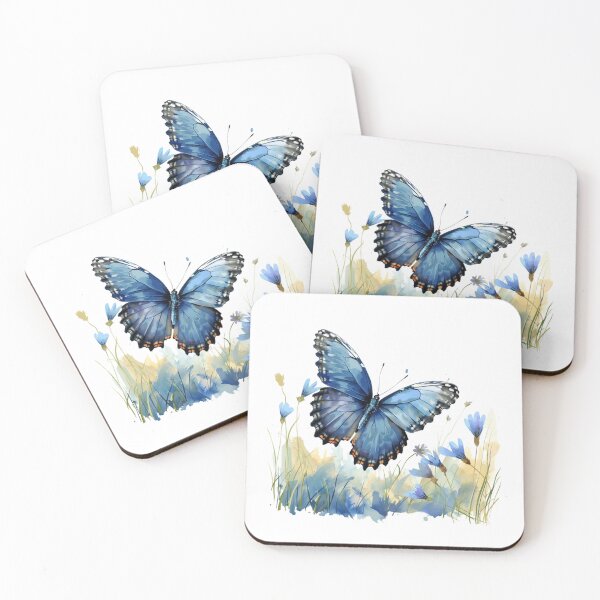 Item preview, Blue Butterfly | Elegant Nature Aesthetic Art designed and sold by Mandayartstudio.