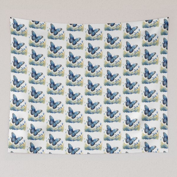 Item preview, Blue Butterfly | Elegant Nature Aesthetic Art designed and sold by Mandayartstudio.