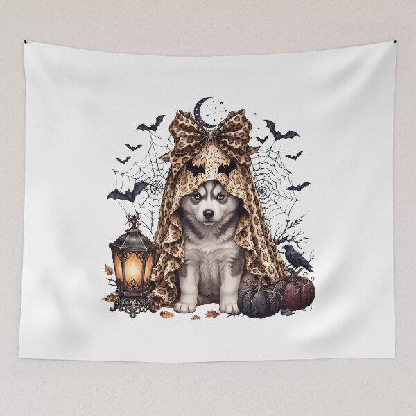 Item preview, Siberian Husky Halloween Boo Pumpkin Dog Mom Lover designed and sold by dian-rody-crest.