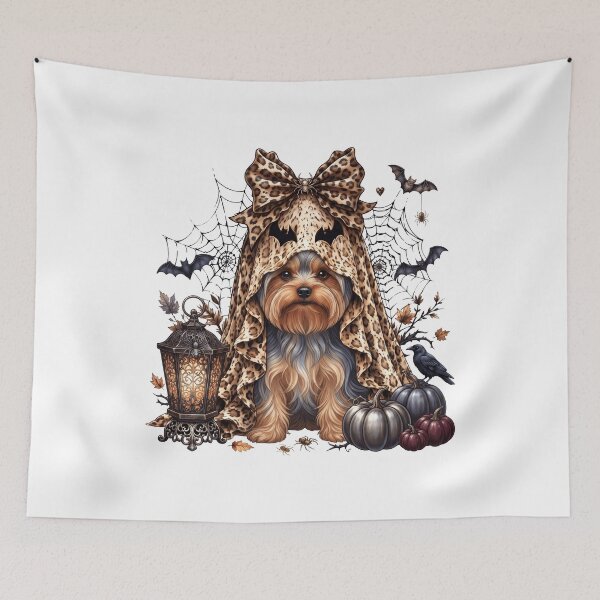 Item preview, Yorkshire Terrier Halloween Boo Pumpkin Dog Mom Lover designed and sold by dian-rody-crest.