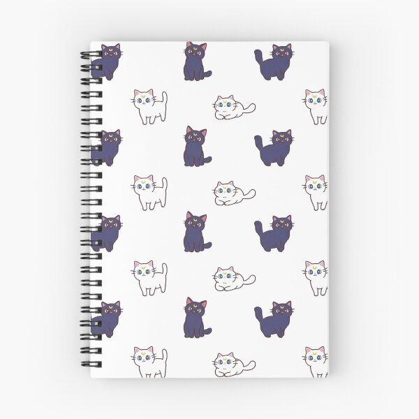 Item preview, Sailor Moon Cat Luna and Artemis Seamless Pattern designed and sold by mashumallow.