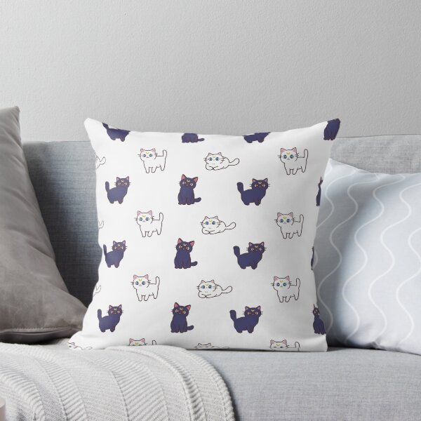 Item preview, Sailor Moon Cat Luna and Artemis Seamless Pattern designed and sold by mashumallow.