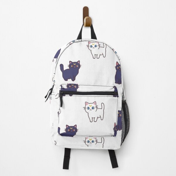 Item preview, Sailor Moon Cat Luna and Artemis Seamless Pattern designed and sold by mashumallow.