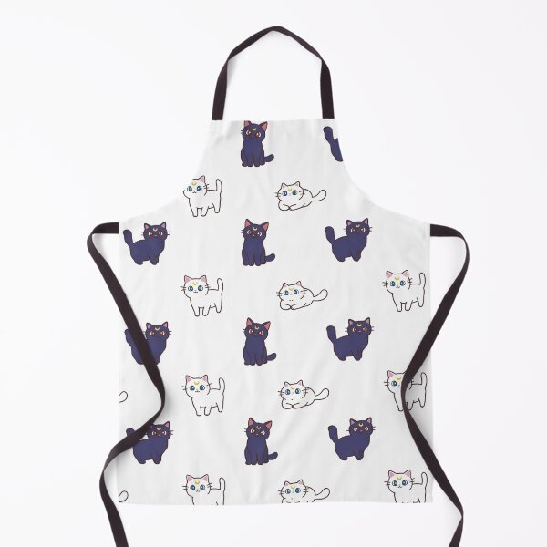 Item preview, Sailor Moon Cat Luna and Artemis Seamless Pattern designed and sold by mashumallow.