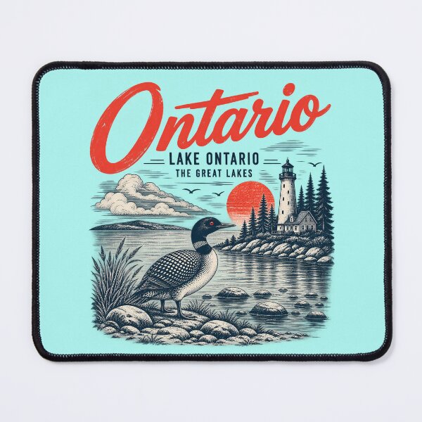 Item preview, Lake Ontario Vintage Loon Lighthouse designed and sold by Ribeiro-Art.