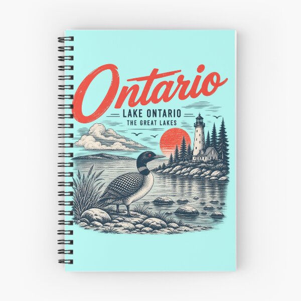 Item preview, Lake Ontario Vintage Loon Lighthouse designed and sold by Ribeiro-Art.