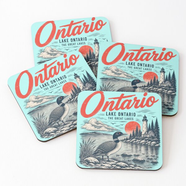 Item preview, Lake Ontario Vintage Loon Lighthouse designed and sold by Ribeiro-Art.