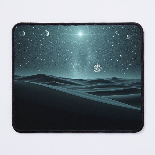Item preview, Dark Blue Dunes With Bright Starburst Sky designed and sold by IntelliMindDesigns.