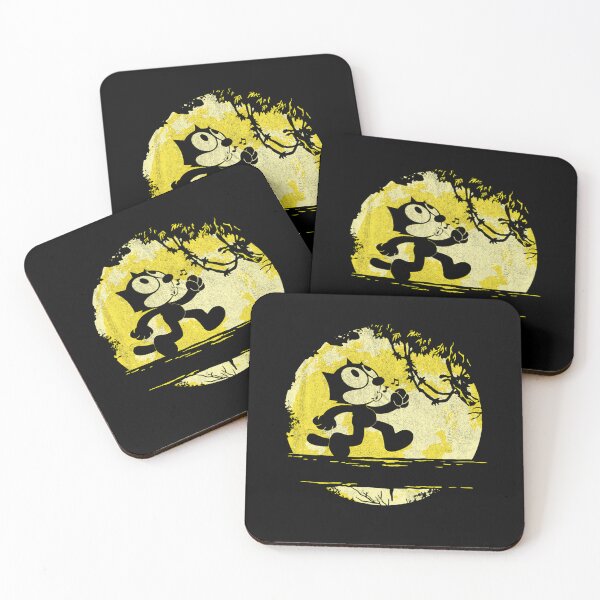 Item preview, Felix The Cat Whistling Vintage Yellow Moon Circle designed and sold by RofianYasiz.