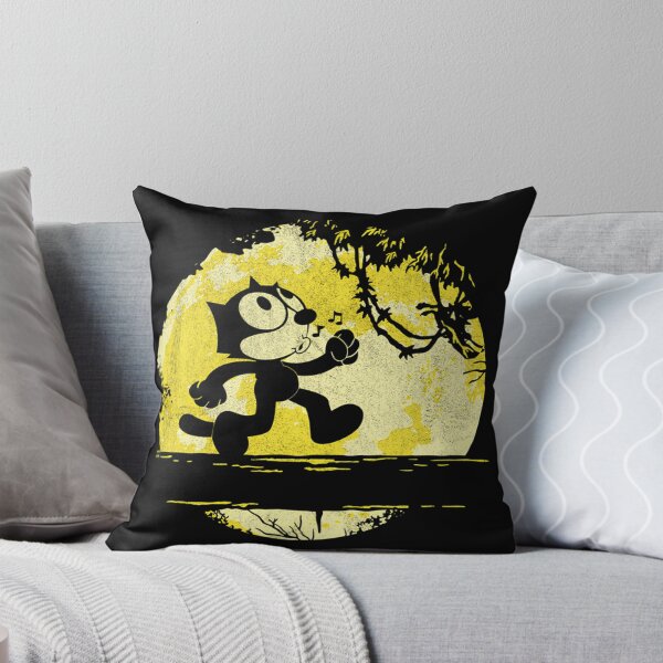 Item preview, Felix The Cat Whistling Vintage Yellow Moon Circle designed and sold by RofianYasiz.