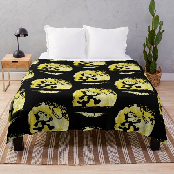 Item preview, Felix The Cat Whistling Vintage Yellow Moon Circle designed and sold by RofianYasiz.
