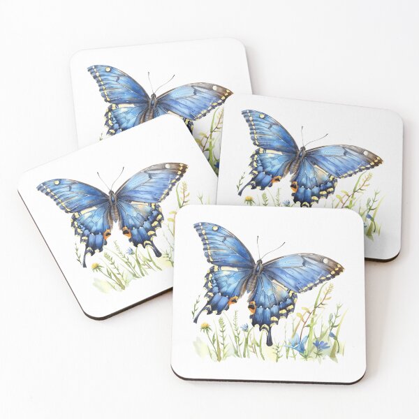 Item preview, Blue Butterfly | Elegant Nature Aesthetic Art designed and sold by Mandayartstudio.