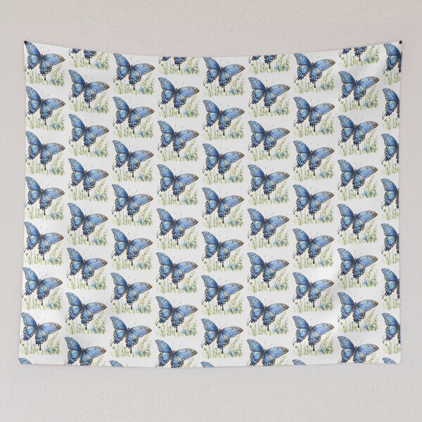 Item preview, Blue Butterfly | Elegant Nature Aesthetic Art designed and sold by Mandayartstudio.