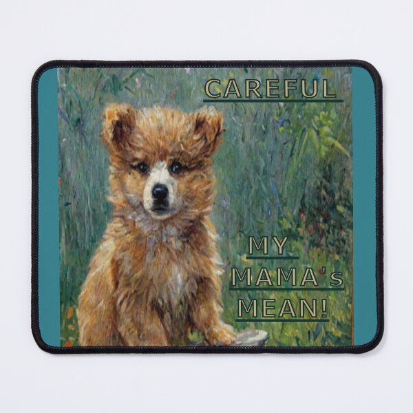 Item preview, Baby Bear Warns" Careful, My Mama's Mean!"  designed and sold by Laugh a Lot Folk Art.
