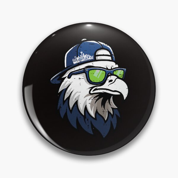 Item preview, Seattle Skyline Eagle With Sunglasses and Hat designed and sold by torildorxop.