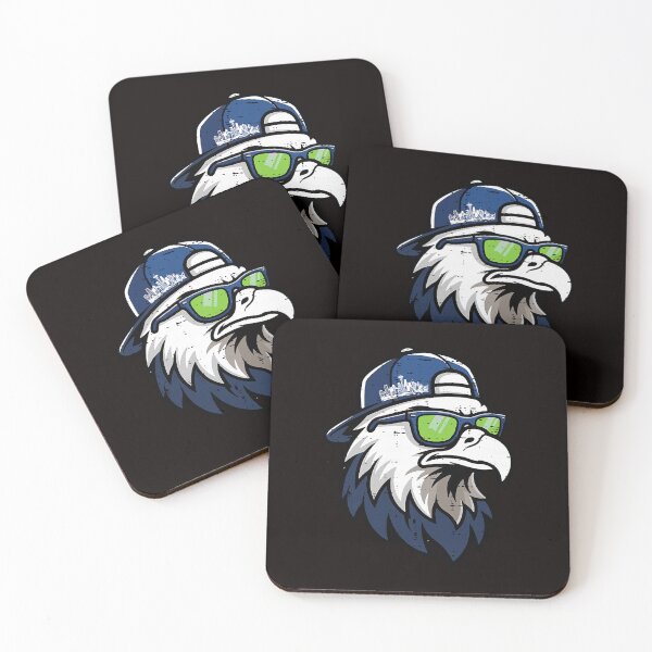 Item preview, Seattle Skyline Eagle With Sunglasses and Hat designed and sold by torildorxop.