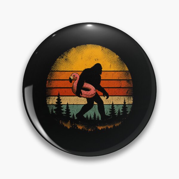 Item preview, Bigfoot Flamingo Pool Float Summer Vacation Funny Sunset designed and sold by SkeletonsDanger.