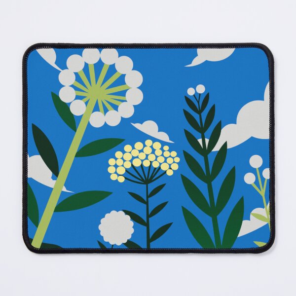 Item preview, Illustration of Wildflowers against Blue Sky and Clouds designed and sold by gaohao1.