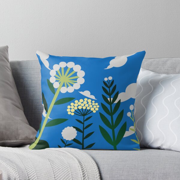 Item preview, Illustration of Wildflowers against Blue Sky and Clouds designed and sold by gaohao1.