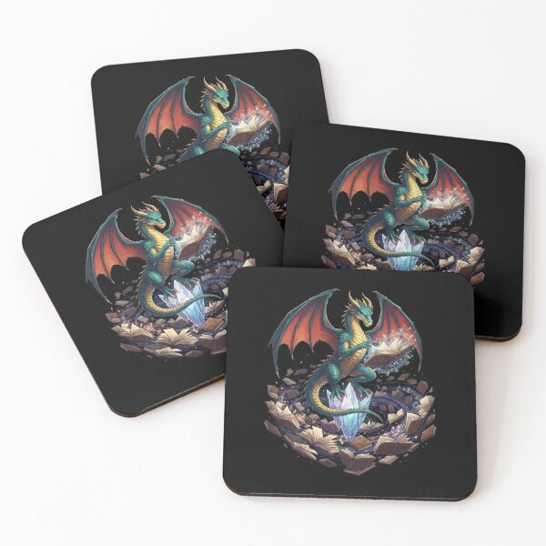 Item preview, Dragon Reading Magical Book Crystal Fantasy Design designed and sold by Ostericaimusa.