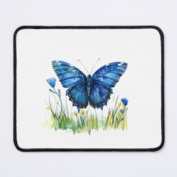 Item preview, Blue Butterfly | Elegant Nature Aesthetic Art designed and sold by Mandayartstudio.