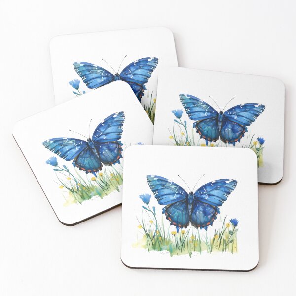 Item preview, Blue Butterfly | Elegant Nature Aesthetic Art designed and sold by Mandayartstudio.
