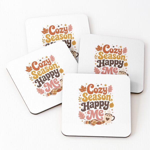 Item preview, Cozy Season, Happy Me – Cute Fall & Autumn Design for Women, Cozy Season Lover Gift designed and sold by PrintSparkDesigns.