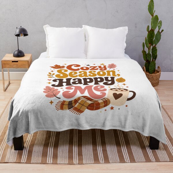 Item preview, Cozy Season, Happy Me – Cute Fall & Autumn Design for Women, Cozy Season Lover Gift designed and sold by PrintSparkDesigns.