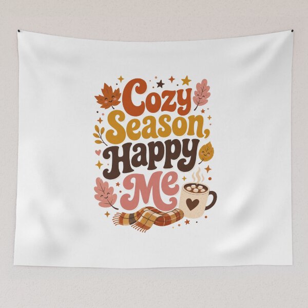 Item preview, Cozy Season, Happy Me – Cute Fall & Autumn Design for Women, Cozy Season Lover Gift designed and sold by PrintSparkDesigns.