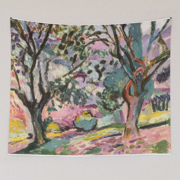 Item preview, Olive trees at collioure 1906 designed and sold by VeilOfPigments.