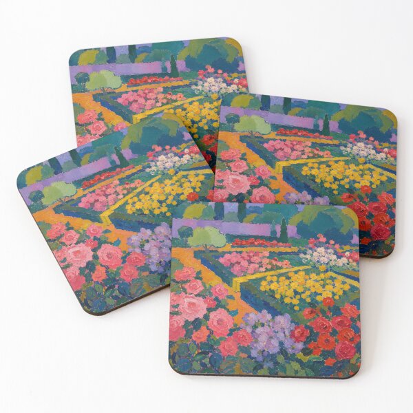 Item preview, Colorful Rose Garden Impressionist Floral Landscape designed and sold by GutyzDesignsES.