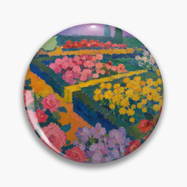 Item preview, Colorful Rose Garden Impressionist Floral Landscape designed and sold by GutyzDesignsES.