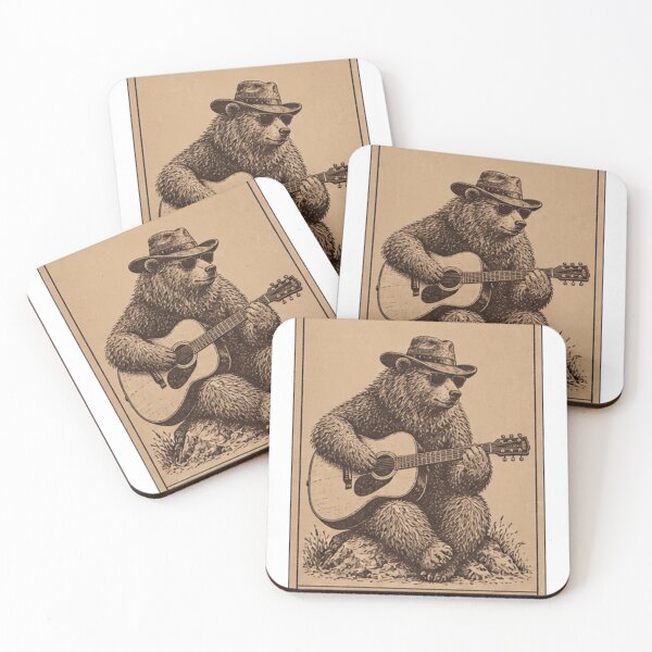 Item preview, The Lovers - Bear Play Guitar Vintage Rock Tarot Rock Funny Meme designed and sold by MathiasFuchs.