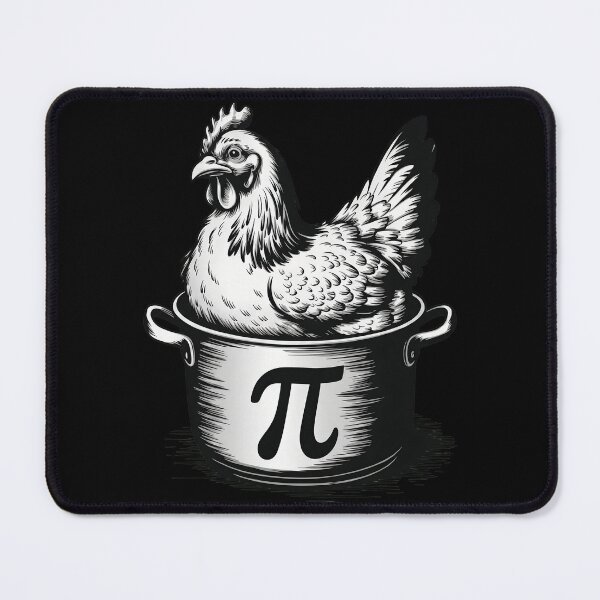 Item preview, Chicken Pot Pie Math Pun Engraving designed and sold by FrogBox-Studio.