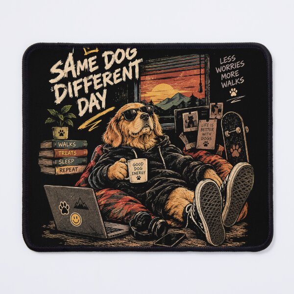 Item preview, Same Dog Different Day - Chill Golden Retriever Streetwear designed and sold by GenZFashion000.