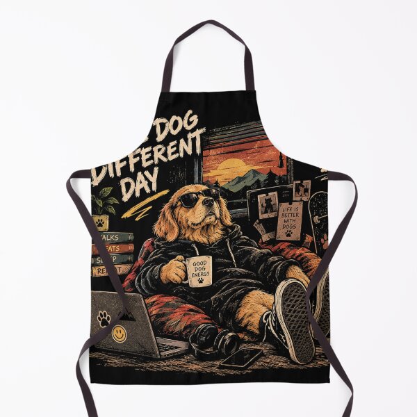 Item preview, Same Dog Different Day - Chill Golden Retriever Streetwear designed and sold by GenZFashion000.