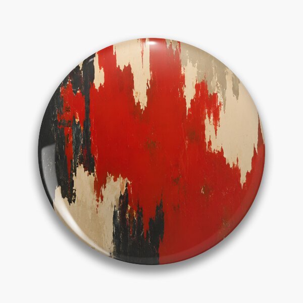 Item preview, Red Black and Beige Abstract Expressionist Painting designed and sold by GutyzDesignsES.