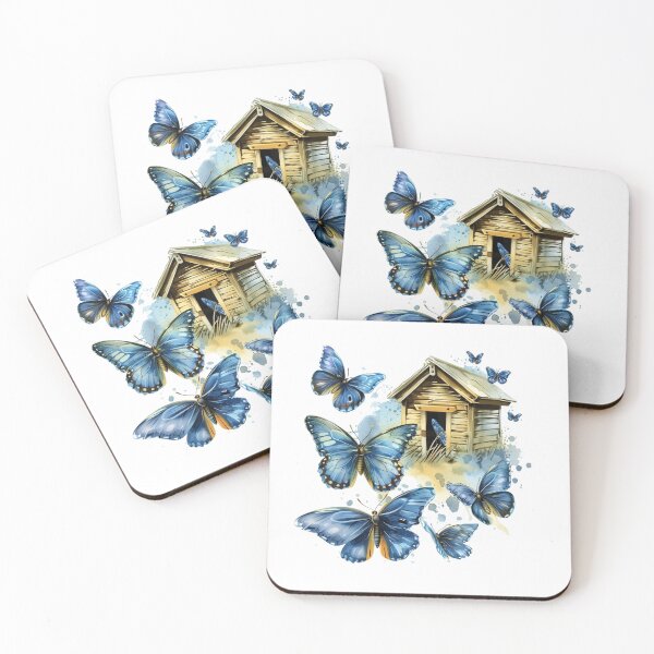 Item preview, Blue Butterfly | Elegant Nature Aesthetic Art designed and sold by Mandayartstudio.