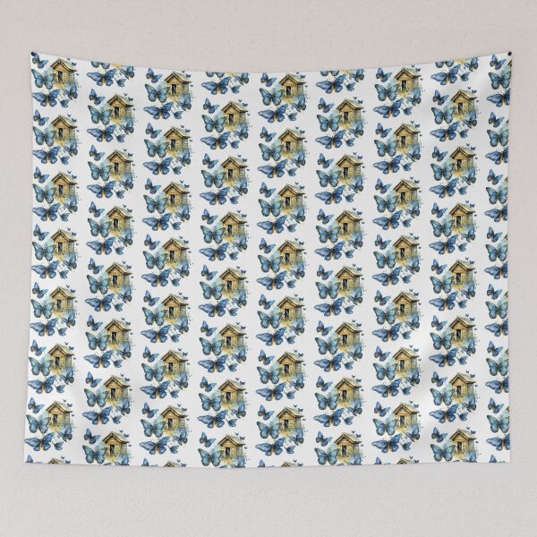 Item preview, Blue Butterfly | Elegant Nature Aesthetic Art designed and sold by Mandayartstudio.