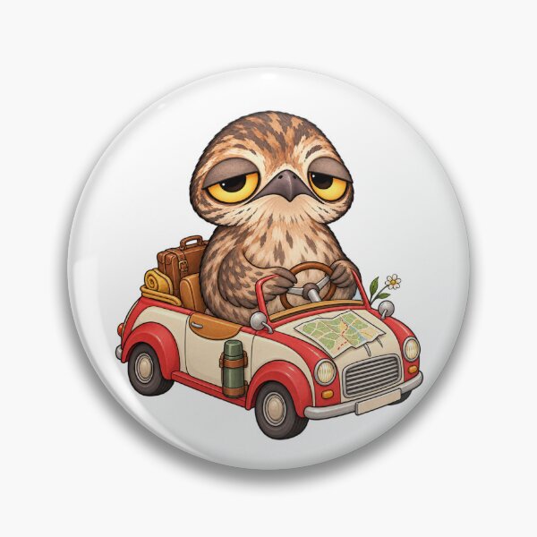 Item preview, Cute Potoo Bird Road Trip | Sleepy Potoo Travel Adventure Car designed and sold by MrDev.